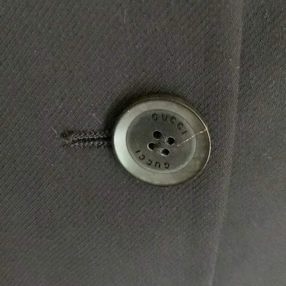 Gucci classic black Employee Uniform wool blazer